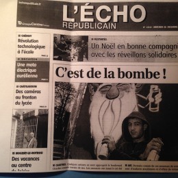 En couverture de l'Écho, pour la dernière session de Boulevard du Graff 2012